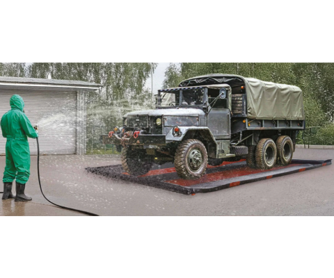 Inflatable Vehicle Decon Berm